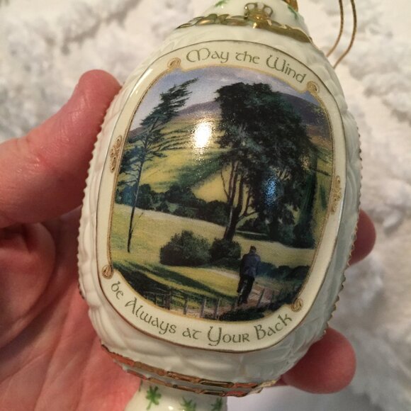 Vintage Set of 3 Bradford Exchange Irish Blessings Heirloom Porcelain Ornaments - Picture 6 of 9